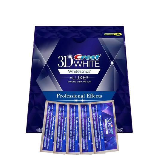 Bieliace pásiky Crest 3D White Luxe Professional Effects – 5 vrecúšok, 10 pásikov