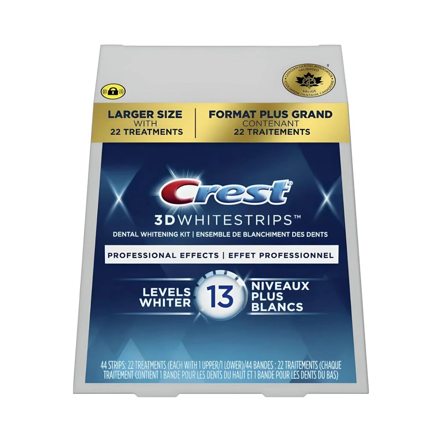 Benzi de albire Crest Professional Effects 13 Levels Whiter Whitestrips – 22 plicuri, 44 benzi
