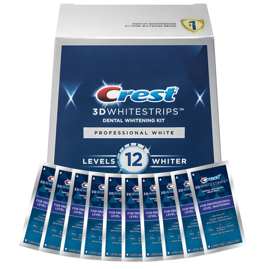 Benzi de albire Crest 3D Whitestrips Professional White 12 Levels Whiter – 10 plicuri, 20 benzi