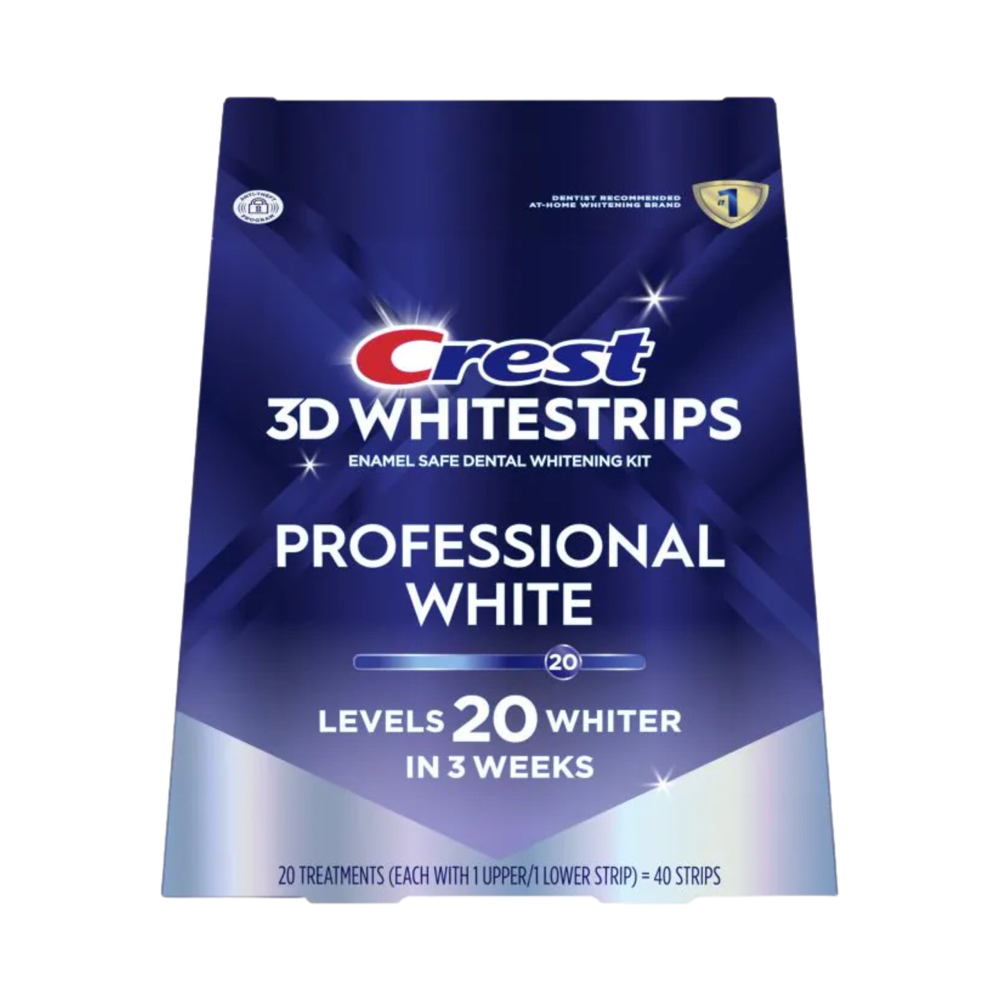 Benzi de albire Crest For Professional-Level Whitening – 20 plicuri, 40 benzi