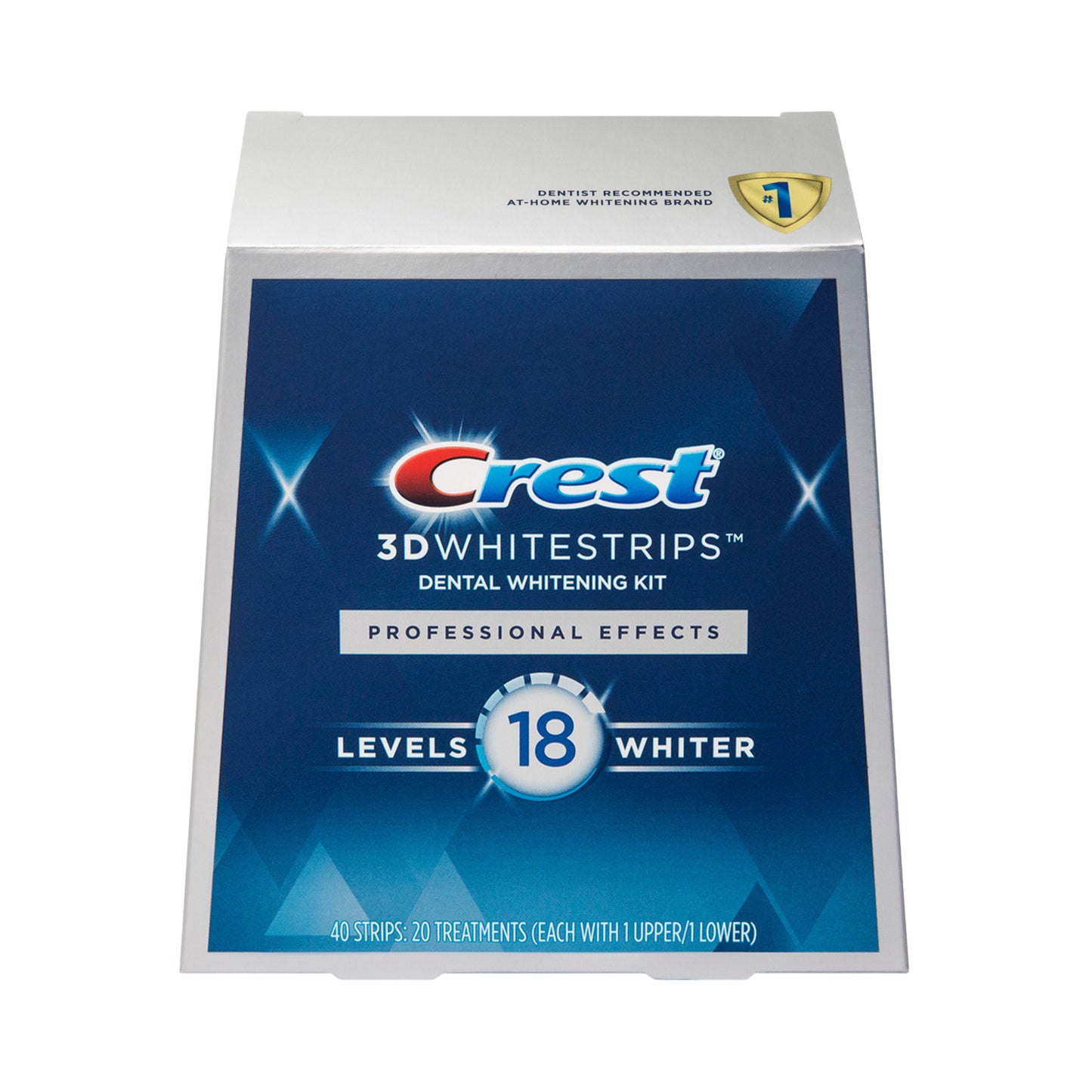 Benzi de albire Crest 3D Professional Effects 18 Level Whitestrips – 20 plicuri, 40 benzi