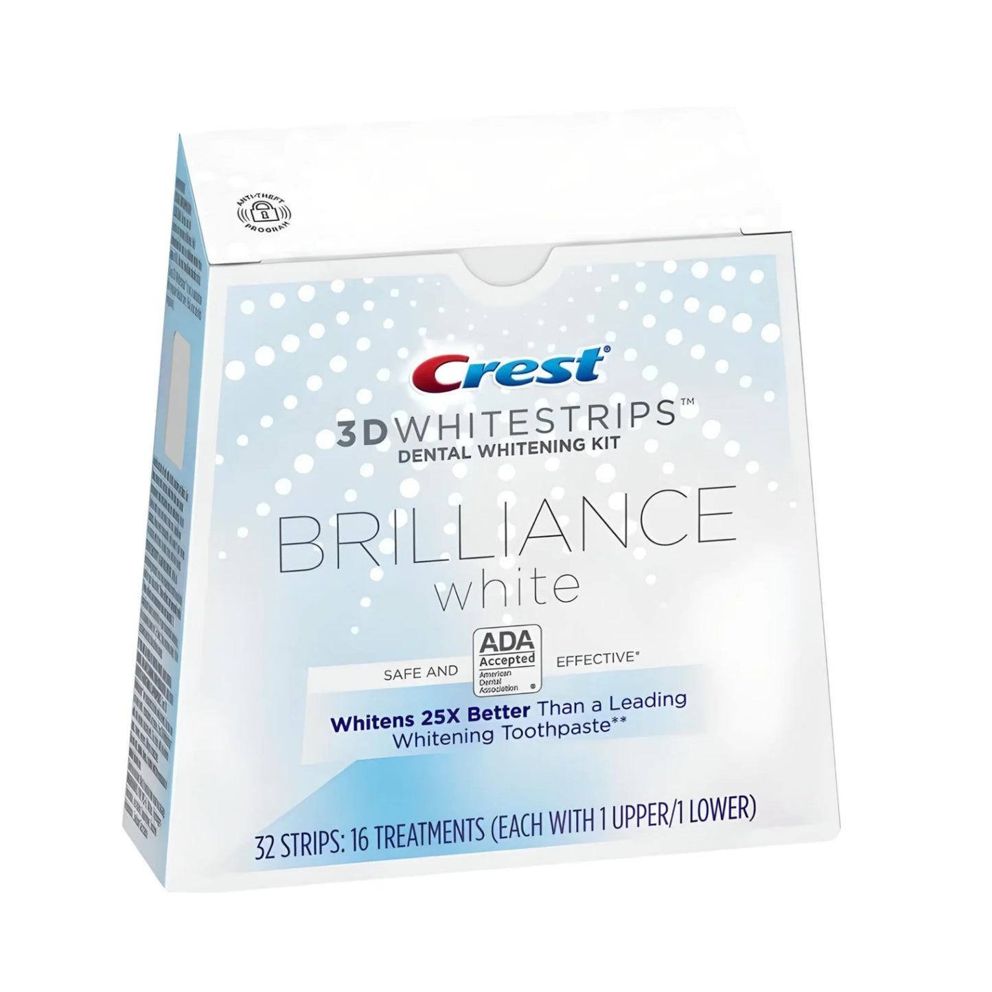 Benzi de albire Crest 3D Whitestrips Brilliance White – 16 plicuri, 32 benzi