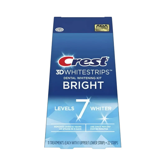 Benzi de albire Crest Bright 7 Levels Whiter Whitestrips – 11 plicuri, 22 benzi
