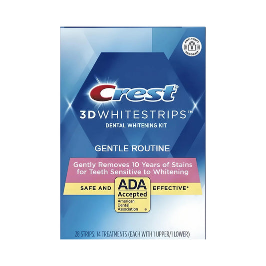 Bieliace pásiky Crest Gentle Routine – 14 vrecúšok, 28 pásikov
