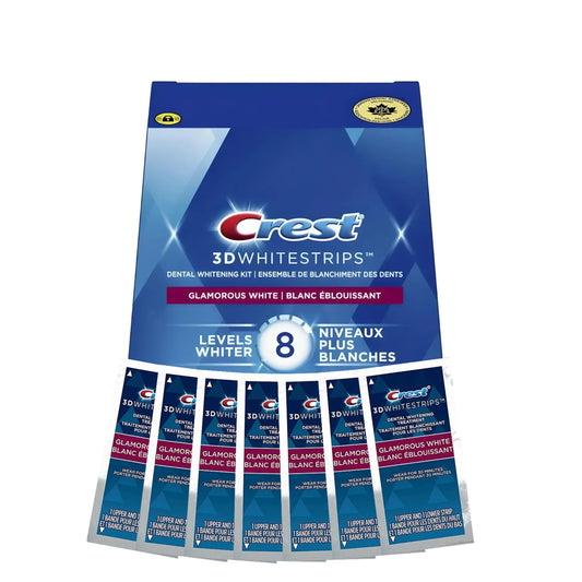 Benzi de albire Crest Glamorous White 8 Levels Whiter – 7 plicuri, 14 benzi